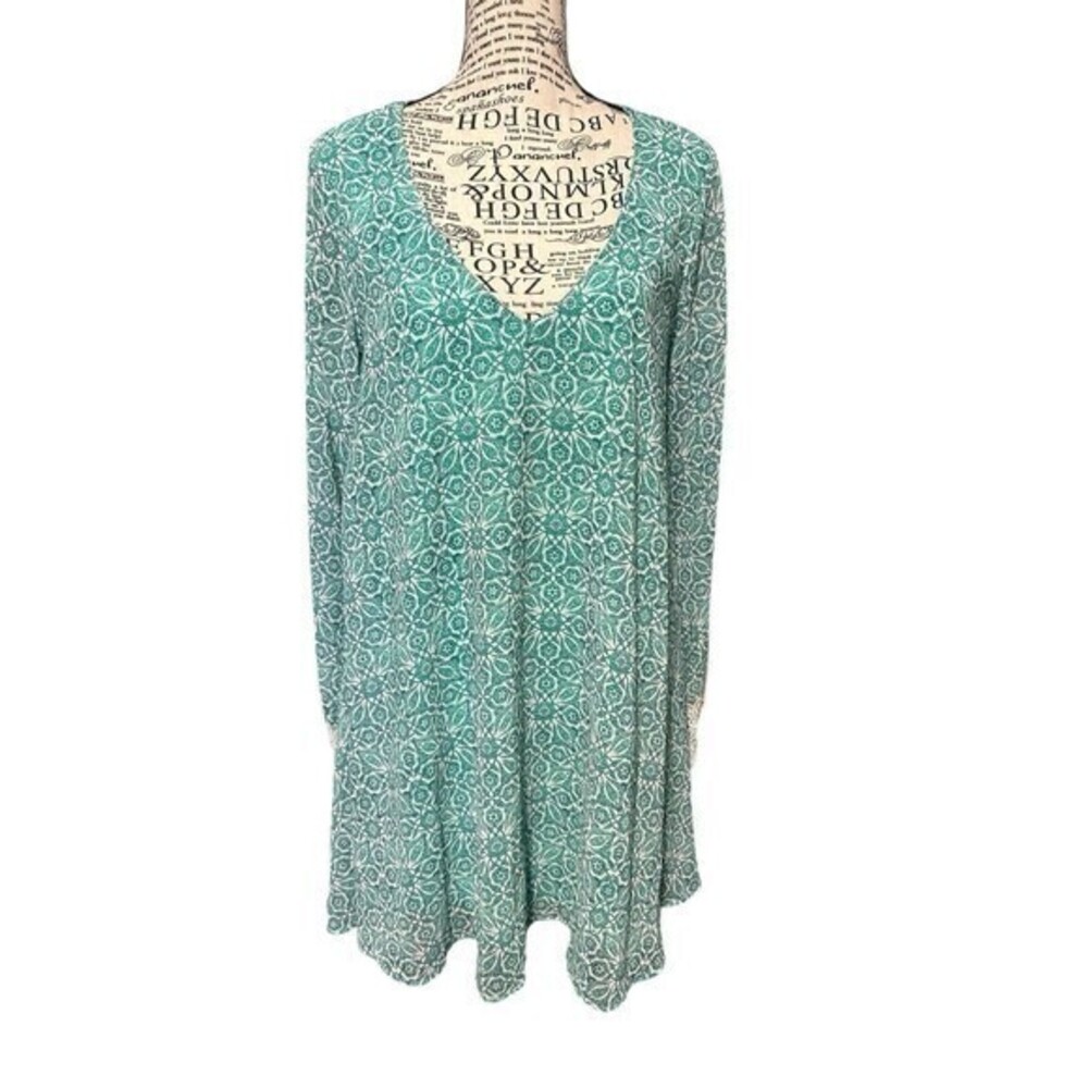 Show Me Your Mumu‎ Portabella Printed Tunic/babydoll Dress Teal Minidres…